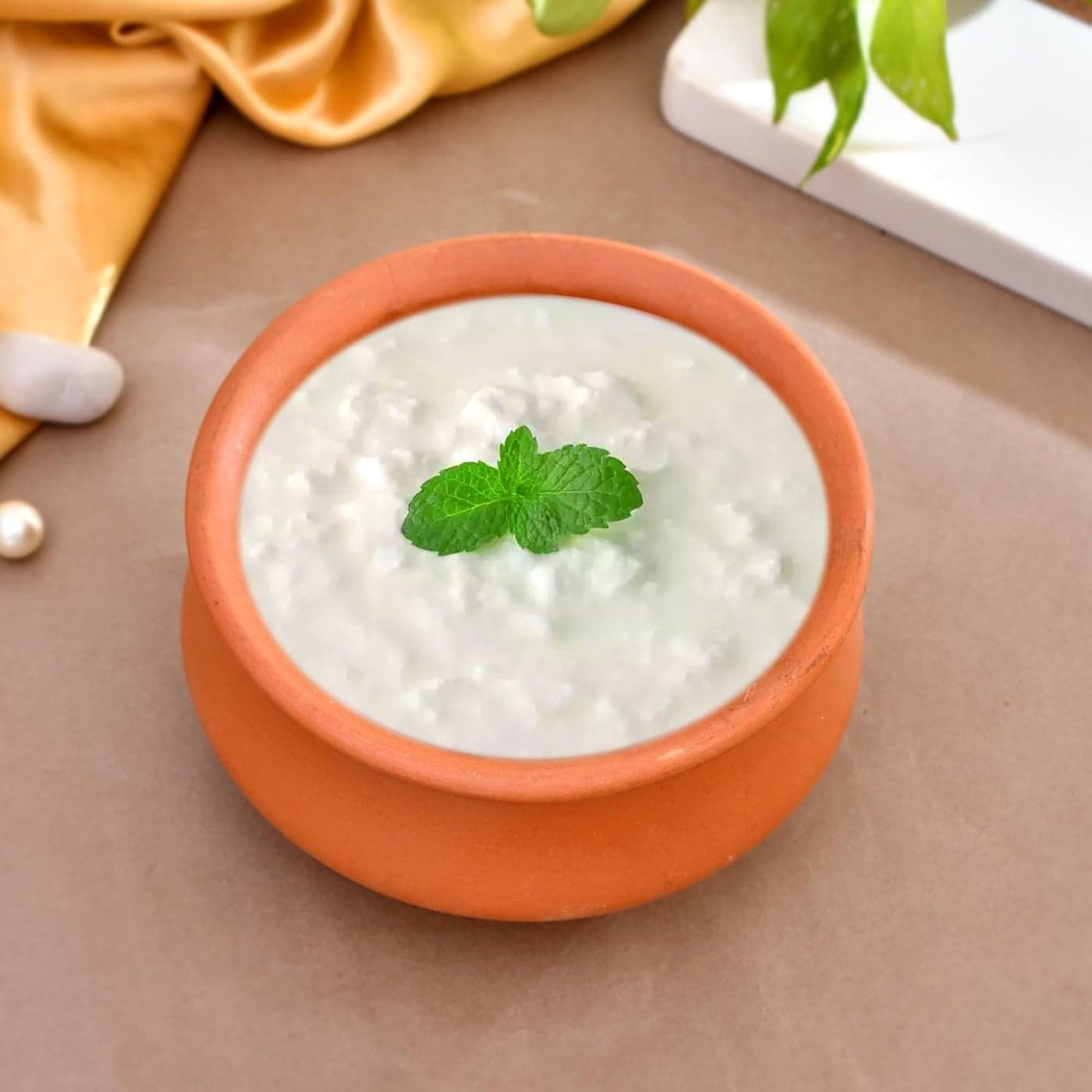 Organic Clay Dahi Handi Clay Handi MItti Handi Curd Pot Medium Size Pot with Lid_08