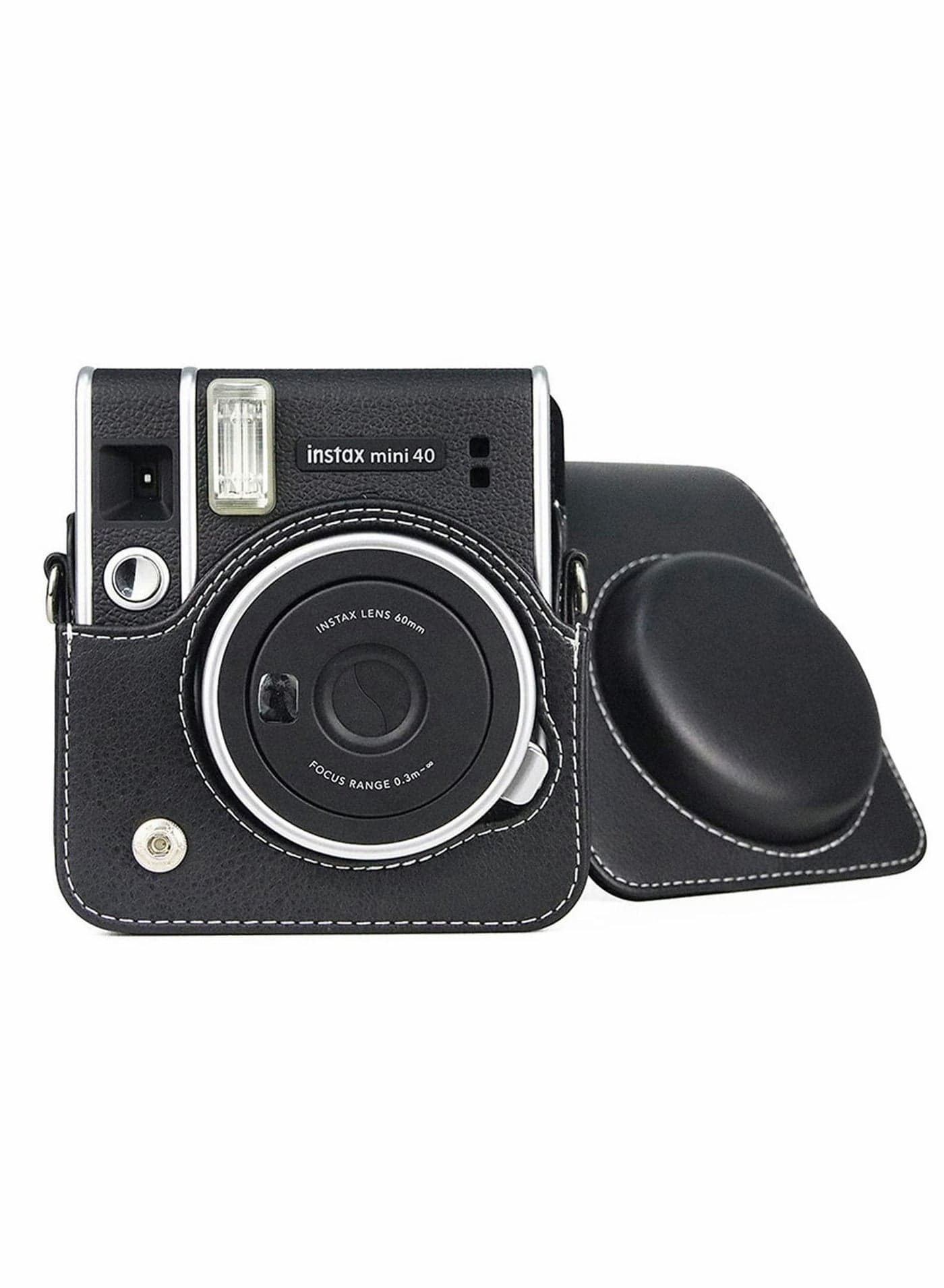 Camera Case for Mini 40, Instant Camera Protective Case Compatible with Instax Mini 40 Instant Film Camera (Black)