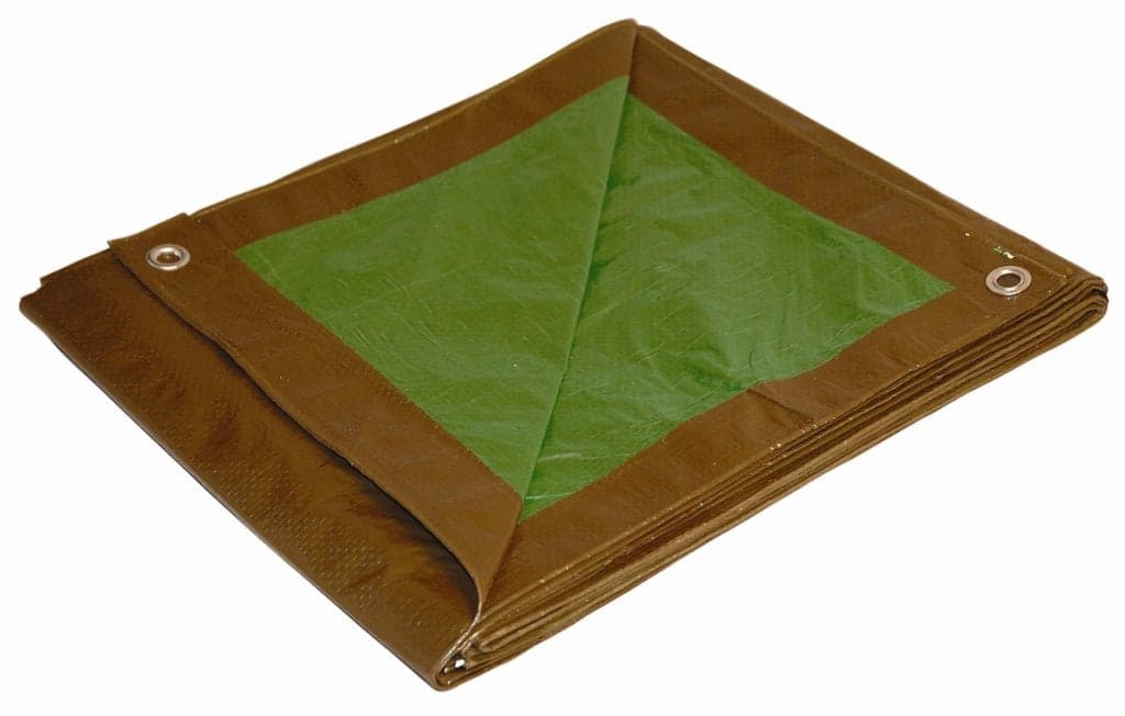 Dry Top 116205 Medium Duty Tarp, 16x20 Feet, Brown/Green
