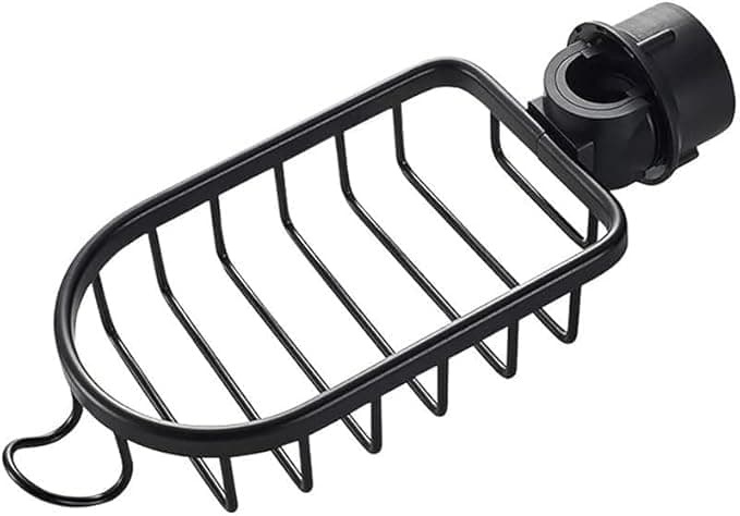 MIXEN Multi-Functional Shower Caddy Set, Bathroom Organization with Rope Hooks, Shampoo Conditioner Holder, Soap Tray, Faucet Accessory, Bathroom Shelves (Black)