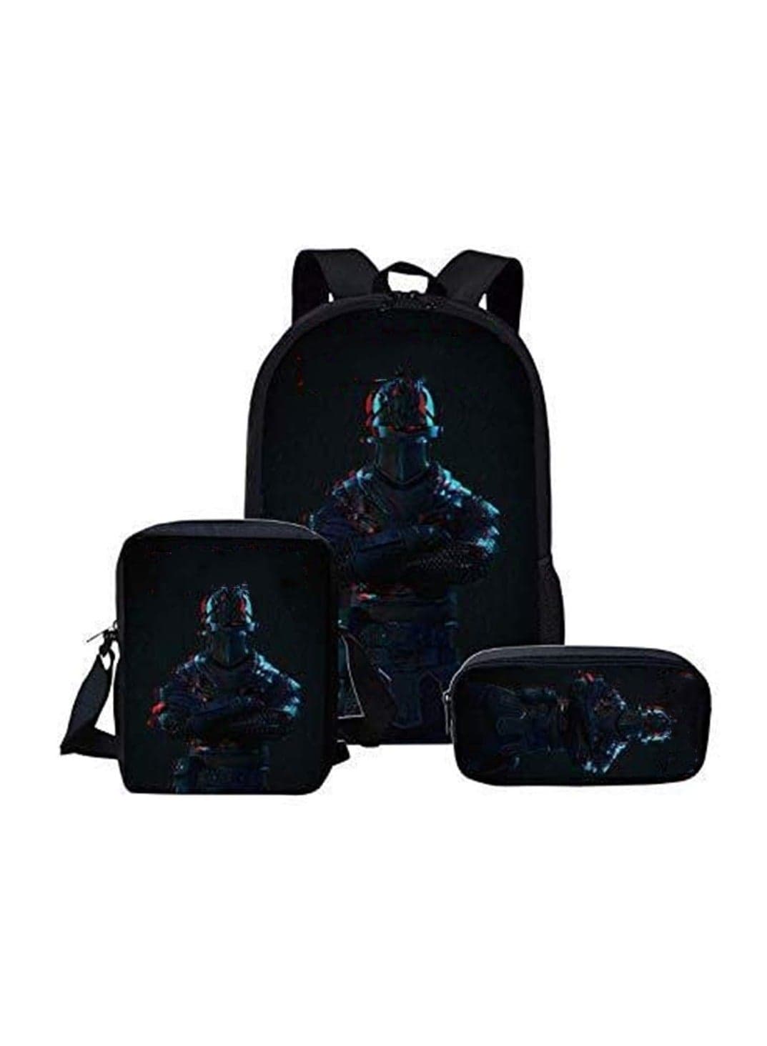 boys and girls personalized fashion schoolbag backpack 3 sets