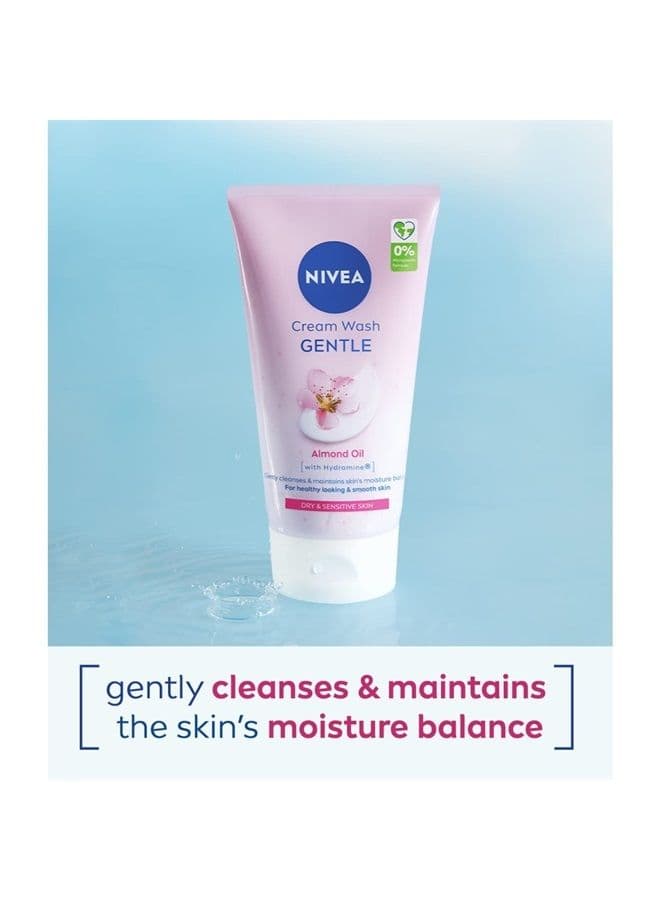 Nivea Daily Essentials Gentle Cleansing Cream Wash for Dry & Sensitive Skin (150ml) by Nivea