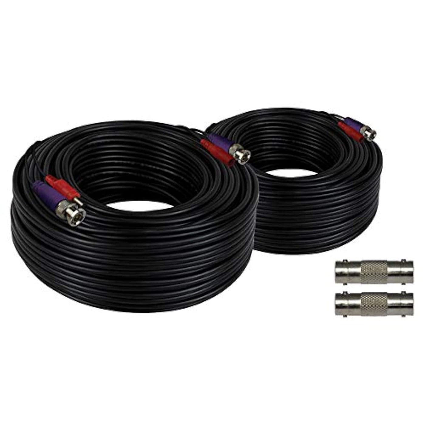 Night Owl 100 ft inWall Rated VideoPower Camera Extension Cable with Extension Adapter 2Pack