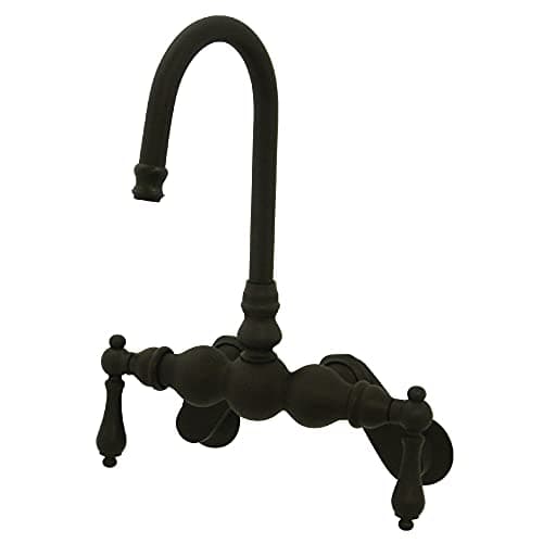Kingston Brass CC81T5 Vintage Clawfoot Tub Faucet, 3-3/8-Inch to 9-Inch Adjustable Spread, Oil Rubbed Bronze