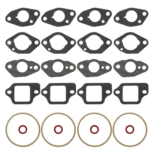 TNJPSEK 4 Sets GCV160 Carburetor Float Bowl Gasket Kit 16010883015 Lawn Mower Carburetor Gaskets for GCV160 GCV190 G150400 GC135190 HRX217 HRR216 Tillers Water Pumps Generators