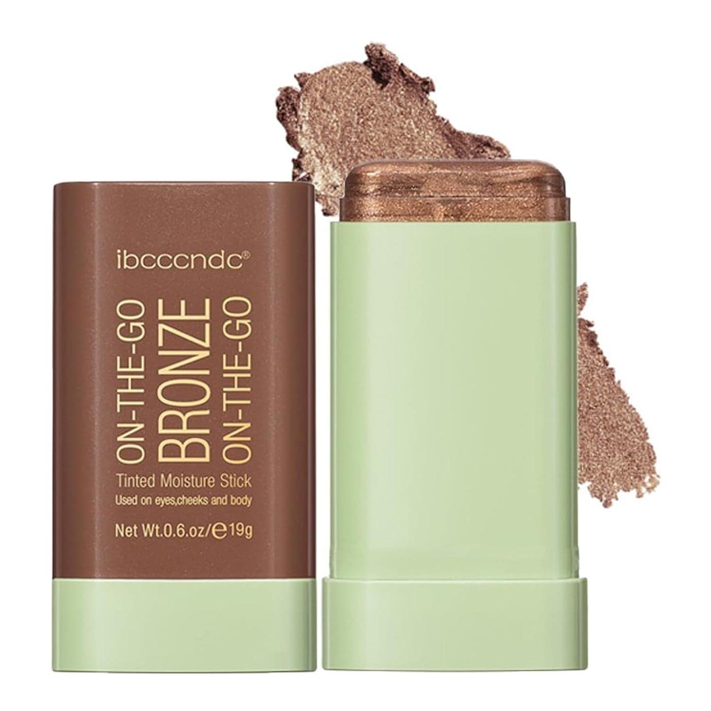 MultiUse Makeup Bronzer Stick On the Go Glow Bronze Tinted Moisture Stick Hydrating Solid Moisturizer with Bronze Tint Natural Bronzed Glow Blends Effortlessly for Eyes Lips Cheeks