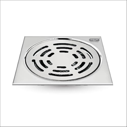Sanjay Chilly Floor Drainer Square Ringo (3x3 INCH) Floor Drain Jali 304 Grade Stainless Steel Kitchen Floor Trap Anti Cockroach & Insects Long Lasting for Bathroom Trap