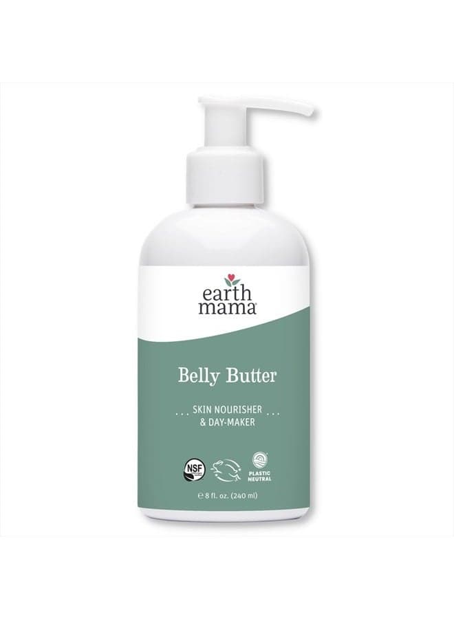 Belly Butter, Maternity Moisturizer for Dry Skin | Lotion for Pregnancy and Postpartum Recovery Self Care, Body Cream with Aloe, Fragrance Free, 8-Fluid Ounce