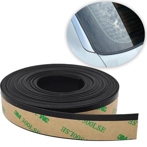 Smeyta 23FT7M Car Windshield Seal StripRubber Sealing Strip TrimRubber Weather Strip for Car Front Rear WindshieldSunroofSliding DoorsWindowsCar Exterior AccessoriesBlack7M23FT