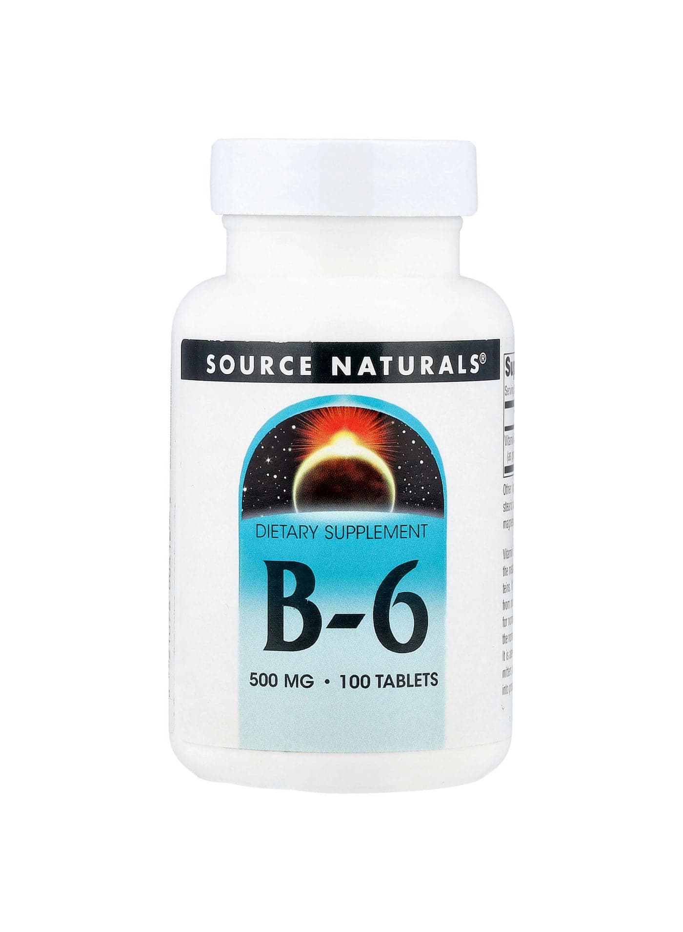 B-6, 500 mg, 100 Tablets