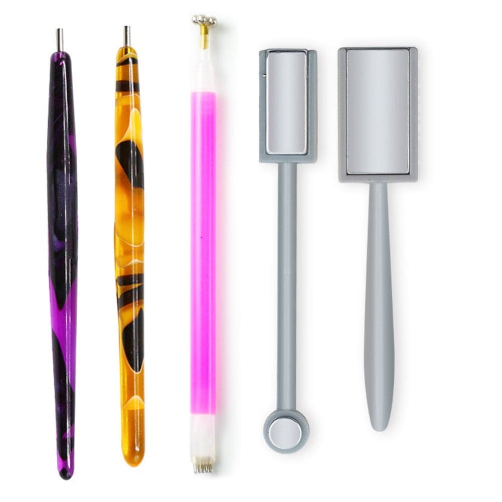 3D Nail Art Cat Eye Gel Magnet Stick Manicure Magnetic Pen Tools 5Pcs