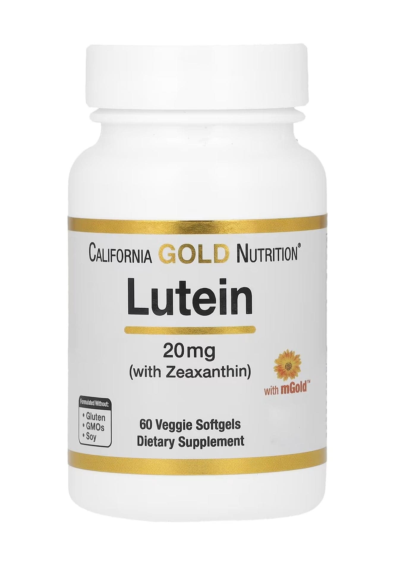Lutein with Zeaxanthin, 20 mg, 60 Veggie Softgels