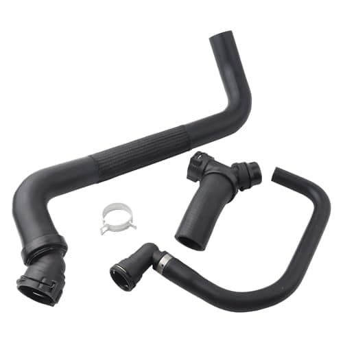 MUCO New Upper Radiator Hose Y-Connector Lower Degaus 3Pcs DR3Z-8566-A Compatible with Ford F-150 5.0L 2011 2012 2013 2014 2015 2016 2017 2018 2019 2020 Replace DR3Z-8566-A CL3Z-8260-A BL3Z-8C350-A