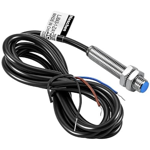 Heschen M8 Inductive Proximity Sensor Switch Shield Type LJ8A3-1-Z/AY Detector 1mm 10-30VDC 200mA PNP Normally Closed(NC) 3 Wire