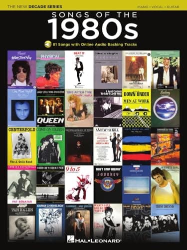 Songs of the 1980s - The New Decade Series with Online Backing Tracks | Piano Vocal Guitar Songbook | Over 80 Iconic Hits with Sheet Music