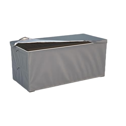 Deck Box Cover Outdoor Storage Box Cover 130 Gallon Heavy Duty 600D Oxford Cloth Water And Dust Resistant Size 52 x267 x 28 Inches Fits Most Patio Box