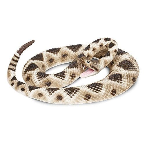 Safari Ltd Eastern Diamondback Rattlesnake Figurine Realistic 40 Model Figure Educational Toy for Boys Girls and Kids Ages 18M