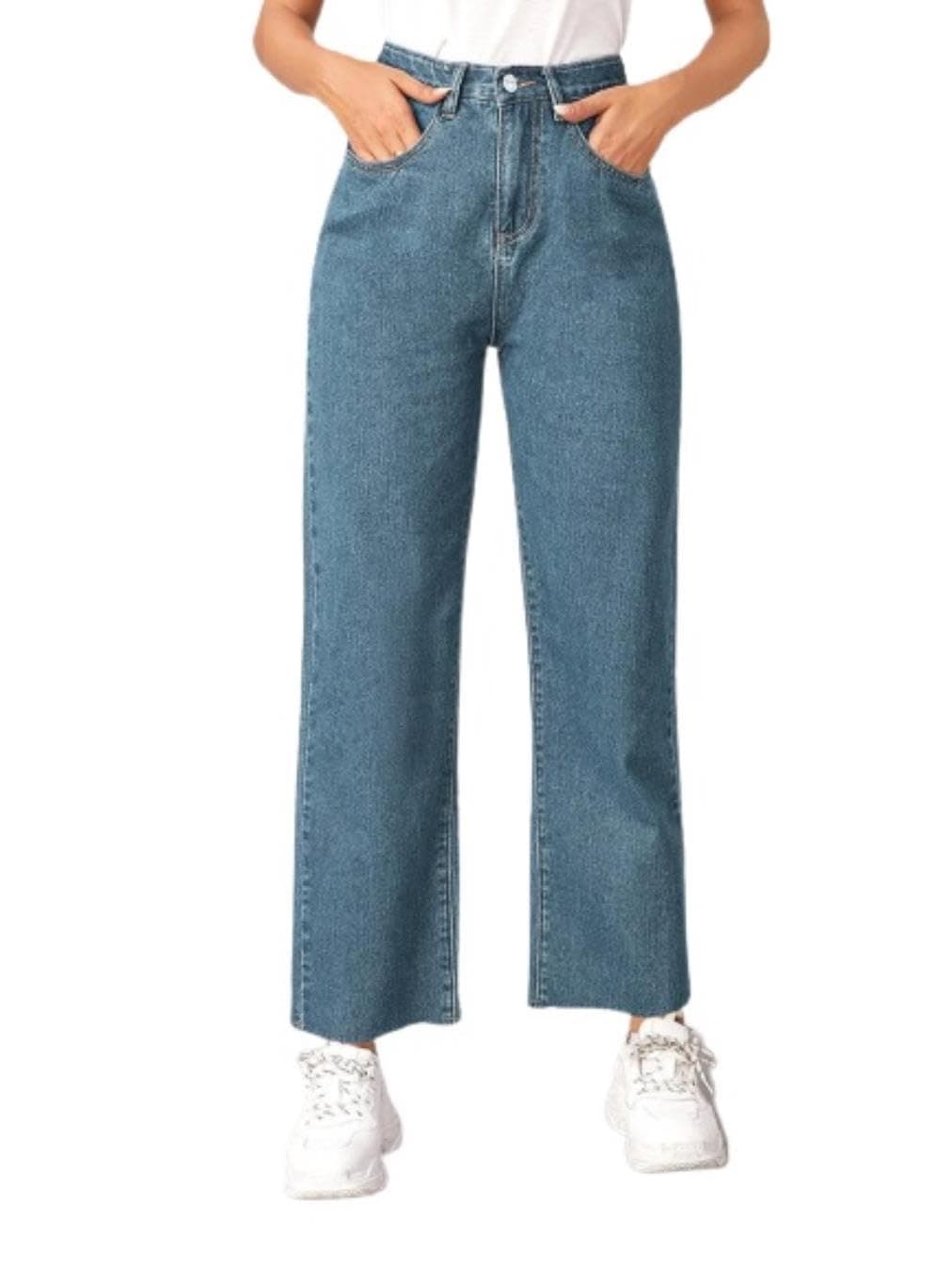 KOTTY Women High Rise Cotton Lycra Blend Ankle Length Jeans (Blue,36)_KOTTYLADIESJEANS851_3XL