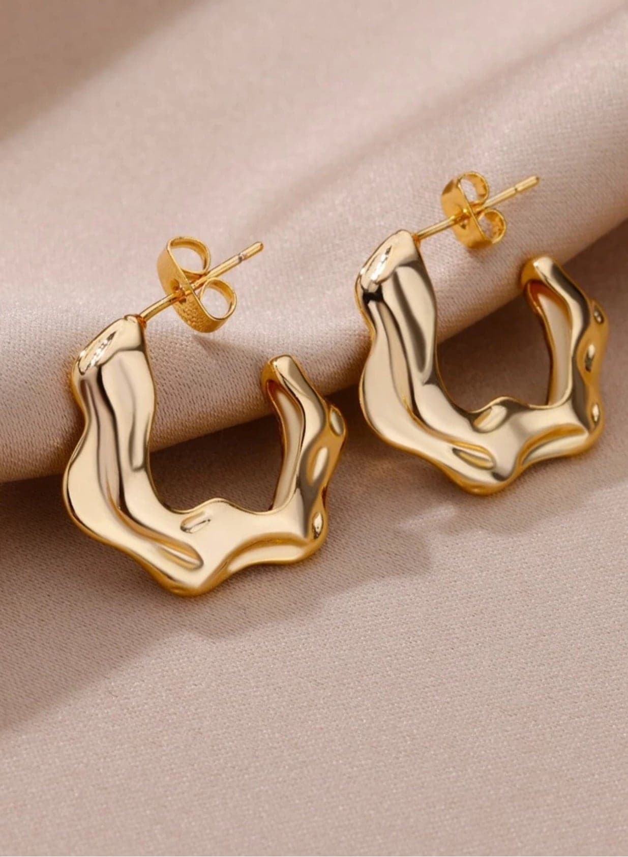 Amazing Gold Stainless Steel Earrings For Women