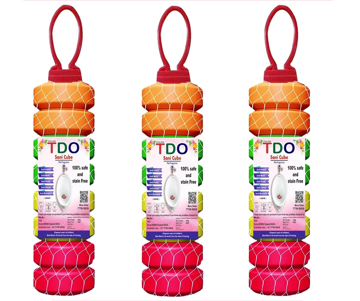 TDO Toilet Bathroom Air Freshener Fragrance Urinal balls Urinal Cubes Sani cube Napthalene balls for Washbasins & Clothes Pantry, Bathroom, Toilet,Wardrobe,wash Basin, Pack of 3 (100 gram Each)