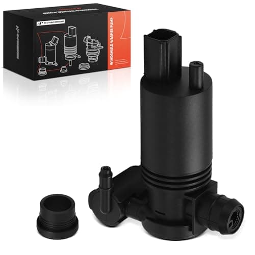 A-Premium Front Windshield Washer Pump Compatible with Ford Explorer 2011-2015, Edge 2007-2014, Fiesta 2011-2015, Flex 2009-2014, Taurus X 2008-2009, Transit Connect 2014 & Lincoln MKX, MKT