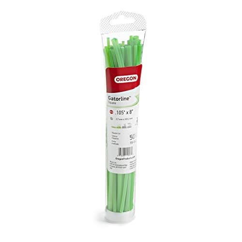 Oregon 19-042 Gatorline 50 pieces of Precut .105- by 8-Inch Square-Shaped String Trimmer Line