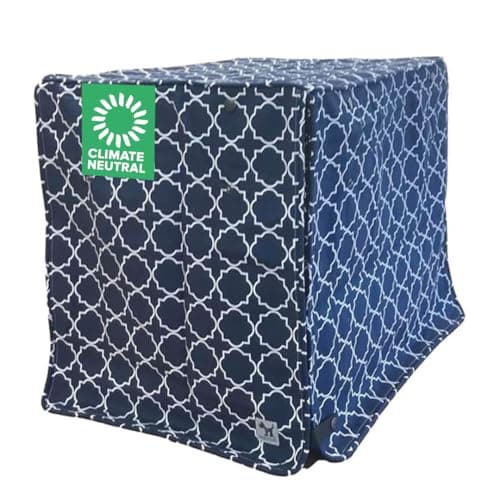 Molly Mutt Romeo & Juliet Dog Crate Cover, 100% Cotton Canvas Cover with 2 Roll-Up Panels, Ideal for Dog or Cat Crate, Durable, Washable, and Free of Harmful Chemicals, 24" x 18" x 21"