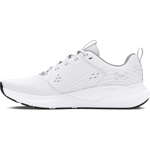 Under Armour Men's Charged Commit Trainer 4, (106) White/Mod Gray/Forest Green, 7, US