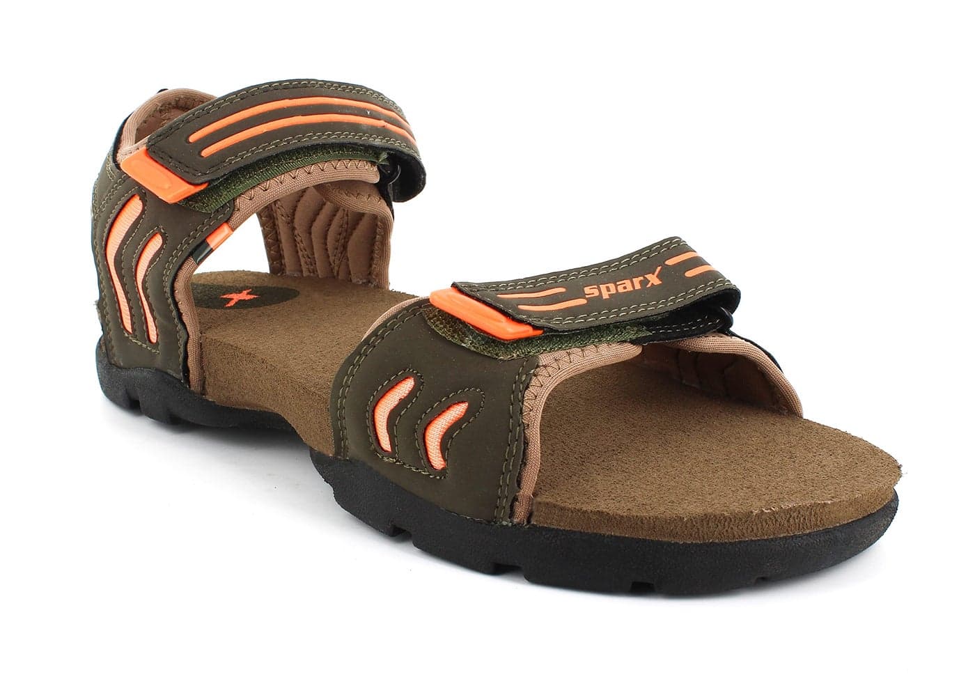 Sparx Men's Olive Green Athletic & Outdoor Sandals - 7 UK (SS-106)
