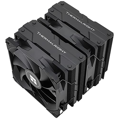 Thermalright Peerless Assassin 120 CPU Air Cooler, 6 Heat Pipes, Dual 120mm TL-C12B PWM Fan, Aluminium Heatsink Cover, AGHP Technology, for AMD AM4/Intel LGA1851/1150/1151/1200/2066/2011 (PA120 Black)