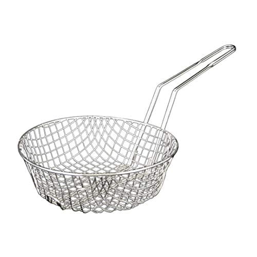 Thunder Group SLCB008C Culinary Basket 8" Dia. X 3" Deep Coarse Mesh