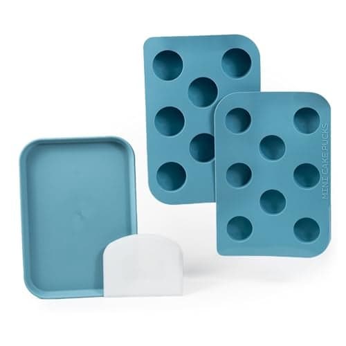 Benty Cakes The Original Mini Cake Puck Mold Set Better than a Cake Pop Make Chocolate Covered Desserts BPA Free Silicone Includes 1 Mold Set 1 Plastic Tray and 1 Scraper