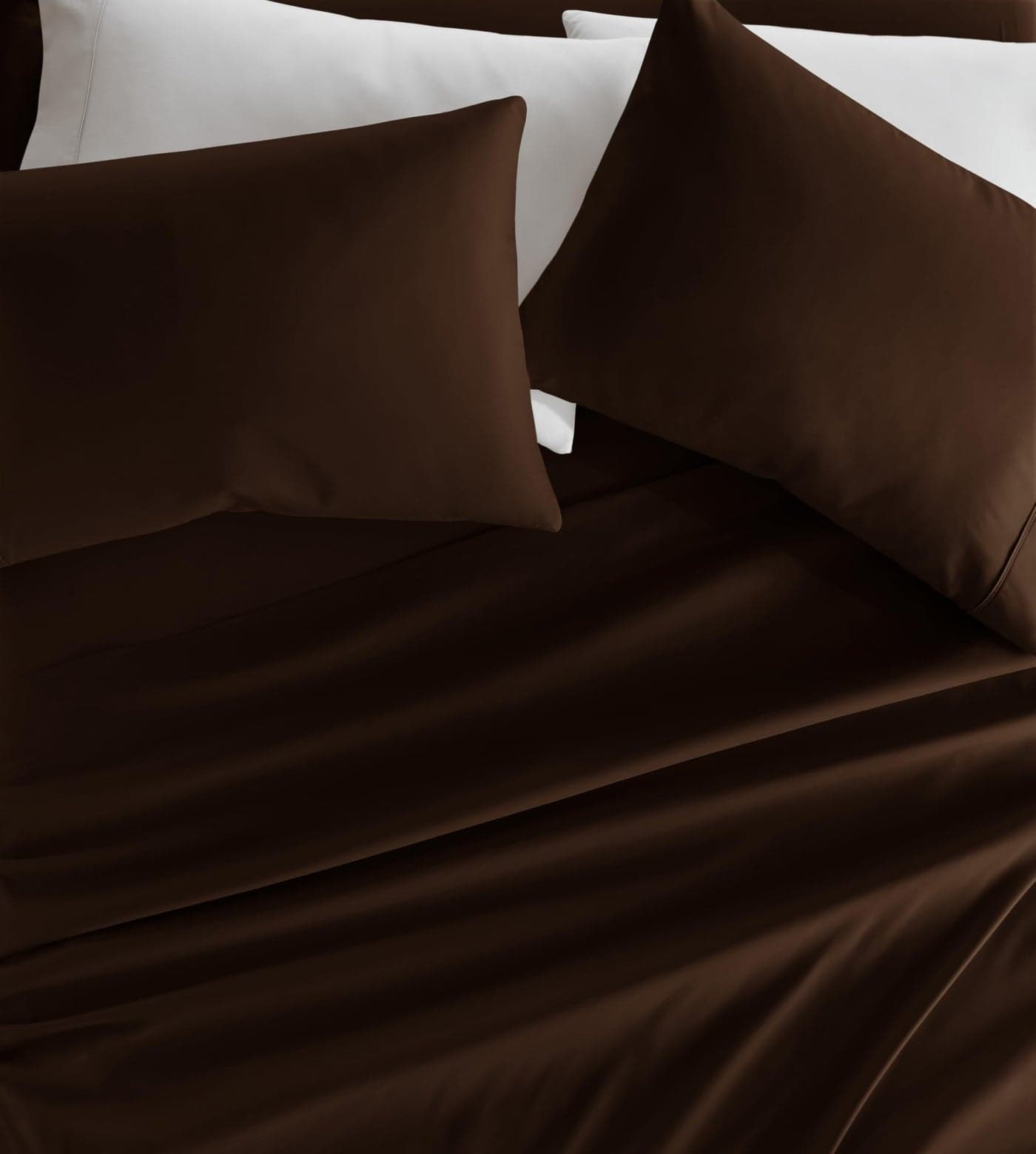 Linen Market DoubleBrushed Microfiber California King Sheet Set 4 Piece OekoTEX Certified Ultra Soft WrinkleFree 16 Deep Pocket Sheets Easy Care CalKing Size Chocolate
