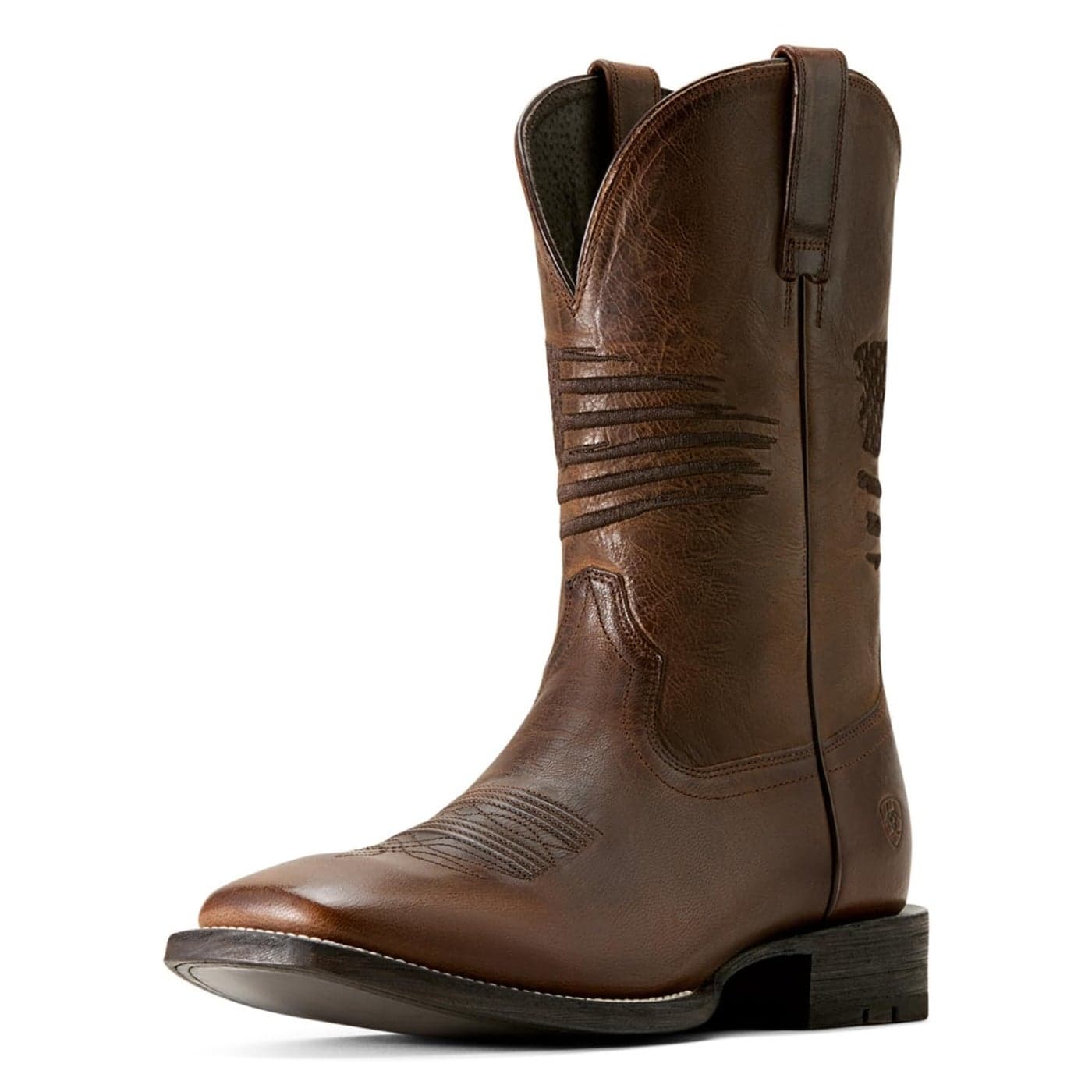 Ariat Mens Circuit Patriot Western Boot Weathered Tan 10 Wide