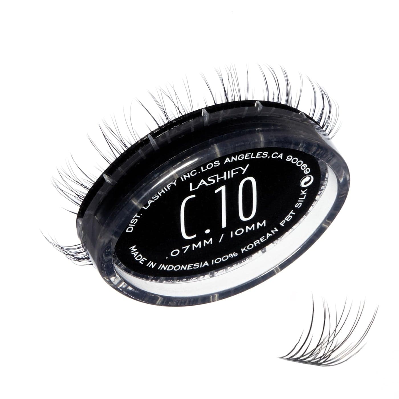 Lashify Curl 10mm Gossamer DIY Eyelash Extensions Refill Black Easy False Eyelashes for a Natural Look
