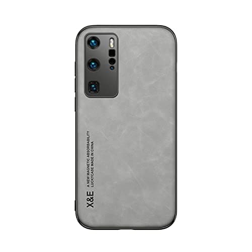 Kepuch Silklike Case for Huawei P40 Pro - Cover Bumper Built-in Metal Plate for Huawei P40 Pro - Gray