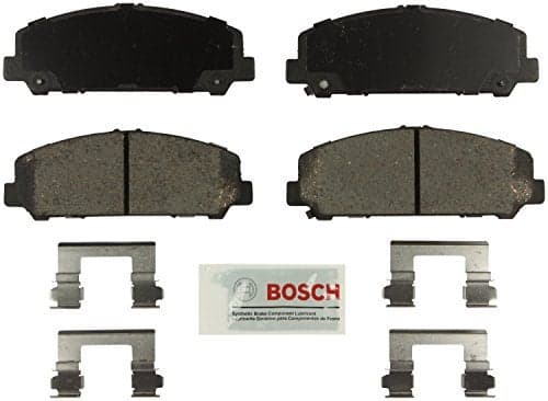 BOSCH BE1286H Blue Ceramic Disc Brake Pad Set With Hardware Compatible With Select Infiniti QX56 Nissan Armada Titan FRONT