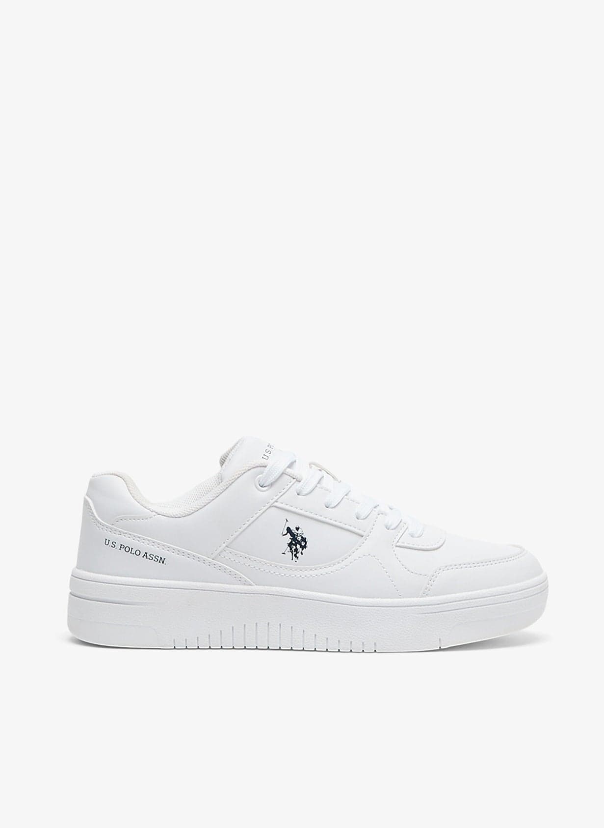 Women's All-White Low-Top Sneakers - Classic Minimalist Design Shoes, Comfortable Everyday Casual Shoes