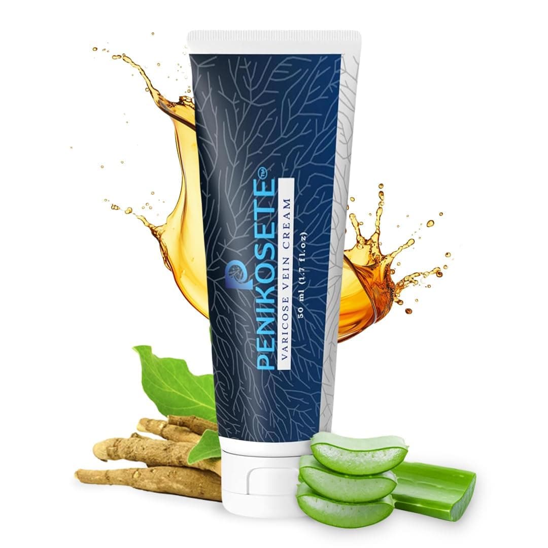 PENIKOSETE Varicose Veins Treatment Natural Ayurvedic Cream for Legs with Ashwagandha Spider Vein Removal Cream for Improved Circulation Relief from Heavy Fatigued Legs NonSticky