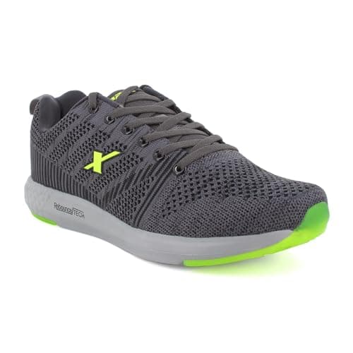 Sparx Men's Grey Fl Green Running Shoes - 8 UK (42 EU) (SX0379G)