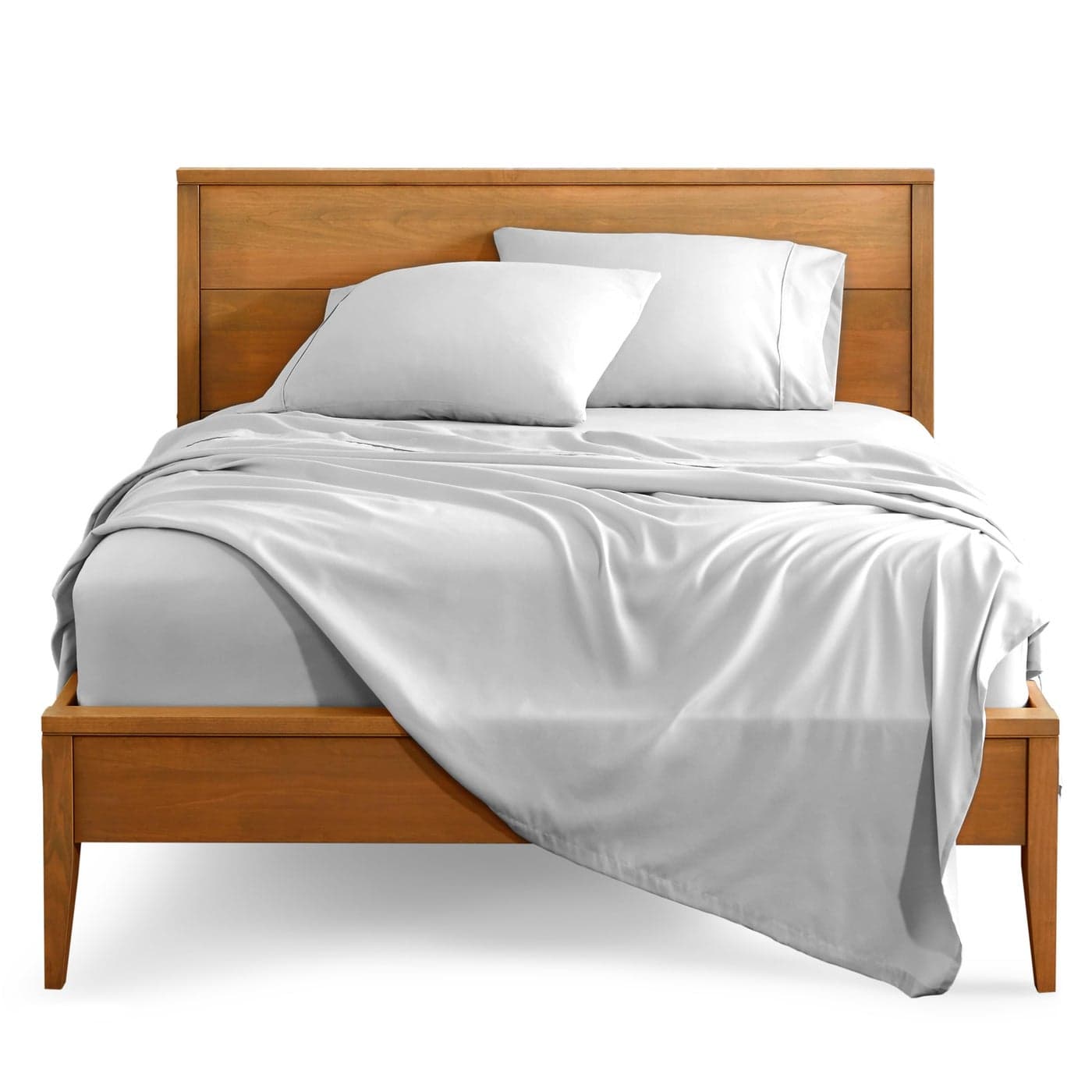 Bare Home California King Sheet Set 1800 UltraSoft Microfiber Cal King Bed Sheets Double Brushed Deep Pockets Easy Fit 4 Piece Set Bed Sheets California King Cloud Grey
