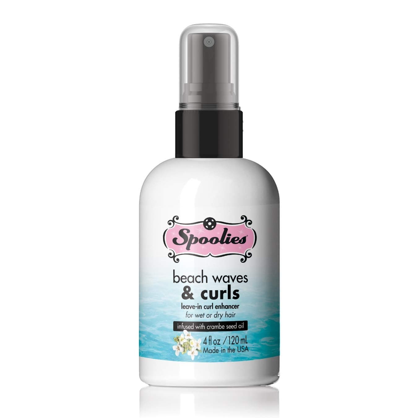 Spoolies Beach Waves Curls Leavein Curl Enhancer for wet or dry hair treatment with essential oils Safe for colortreated hair Condensed Made in USA