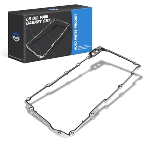 LS Oil Pan Gasket Set Compatible with LS Series Motor Cadillac Chevy Chevrolet GMC Hummer Pontiac 4.8L 5.3L 5.7L 6.0L 97-15 Replaces OE# 12612350