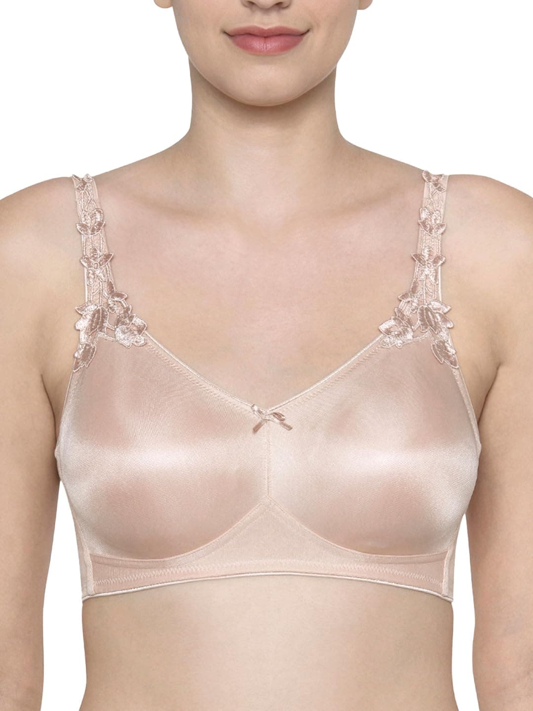 Triumph International Women's Non Padded | Underwired | Minimizer 40D Neutral Beige | Full-Coverage Bra | Pack of 1
