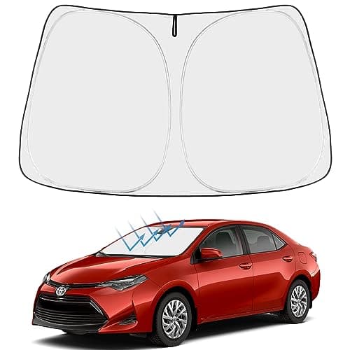 Proadsy Custom Fit Toyota Corolla 2014-2019 Windshield Sun Shade 4-Layer Foldable Front Sunshade Protector Sun Visor Blocks UV Rays Keep Car Cooler