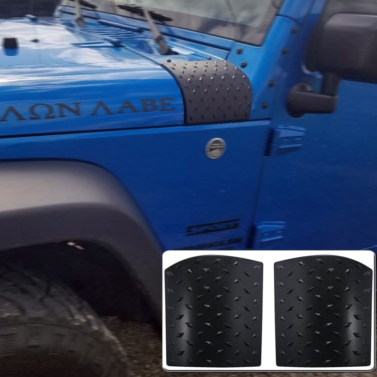 Bentolin Cowl Body Armor Powder Coated Finish Outer Cowling Cover Compatible with Jeep Wrangler JK Rubicon Sahara X Off Road Sport Unlimited 24 Door 20072018
