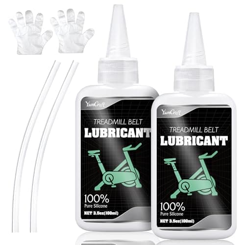 Treadmill Belt Lubricants/Lubes, Silicone Treadmill Oil, 100% Pure Silicone Treadmill Lube Suitable for Most Treadmills, Non-Toxic and Odorless, Reduce Friction Lubricant with Tubes, Soft Tubes, 7oz