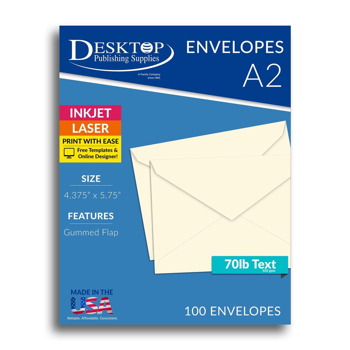 Envelope CreamOff White 4 38 x 5 34 for Greeting cards Invitations 100 Envelopes