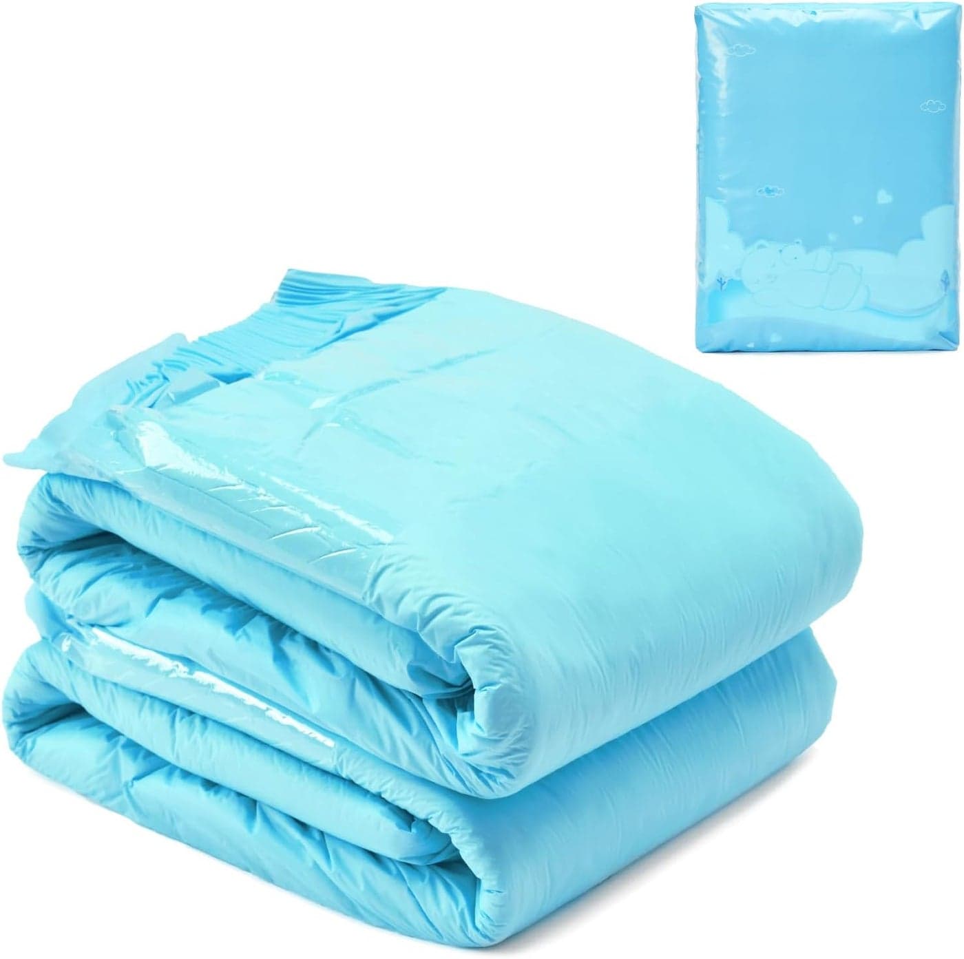 Adjustable Tapes Adult Diaper 2 Pieces ABDry Ultra Absorbent Diapers Blue Medium 2838