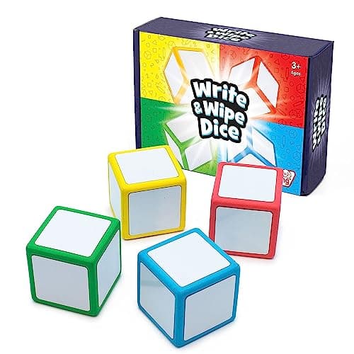 Junior Learning JL617 Write & Wipe Dice, Multi